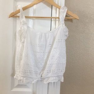 Rip Curl Eyelet White Tank Top